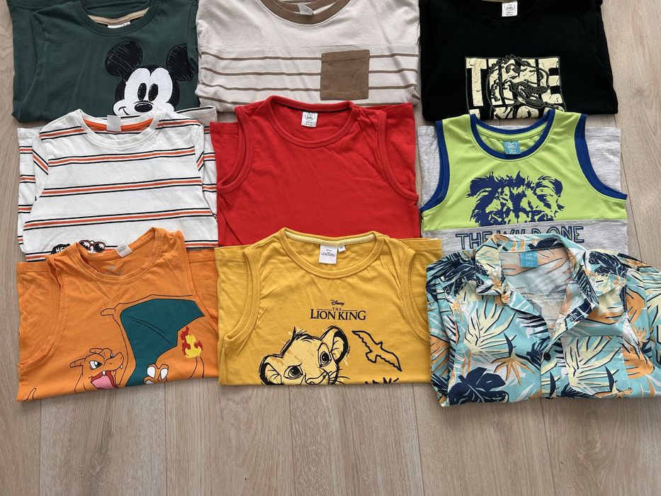 Lot tricouri baieti marimea 122