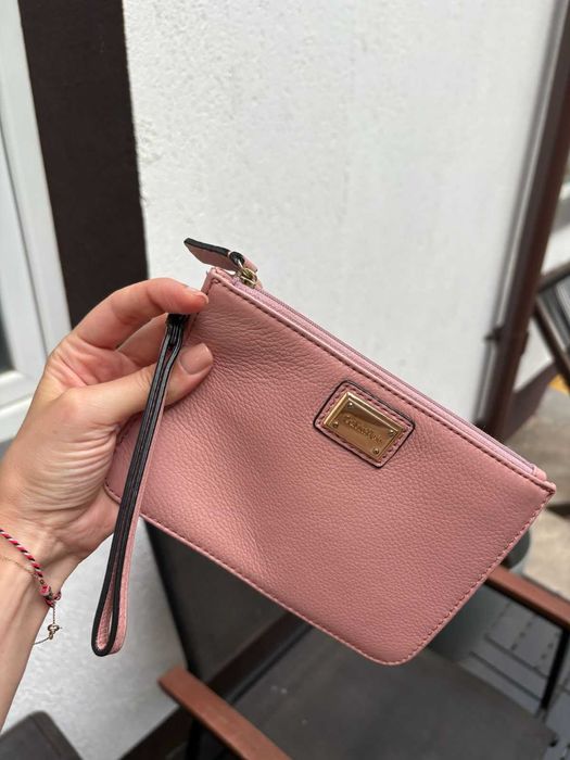 Geanta poseta plic Calvin Klein roz prafuit