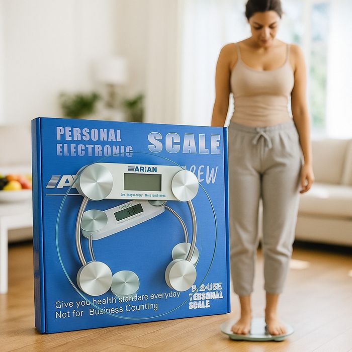 Стъклен дигитален кантар до 150 кг - ARIAN