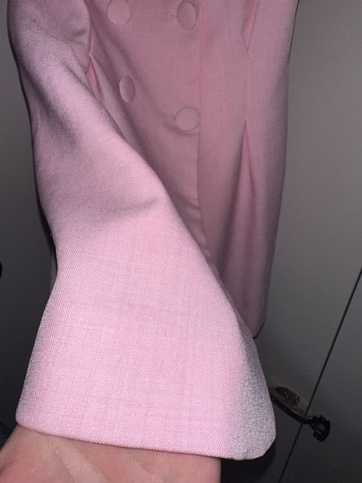 розовое платье-пиджак