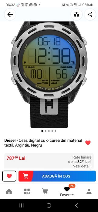 Ceas Diesel Original adus recent Franța model deosebit se dă la cutie