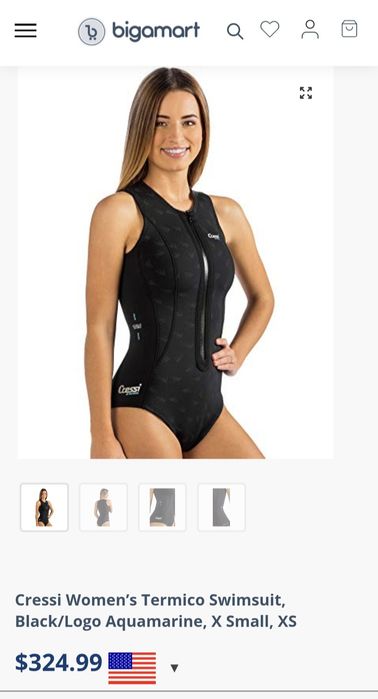 Costum de baie termic CRESSI Thermic Ultraspan din neopren 2mm, ptr. femei, marimea M