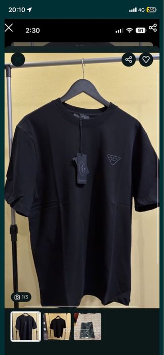 3 tricouri maimea s ( p.r.a.d.a , m.o.n.c.l.e.r , philipp plein )