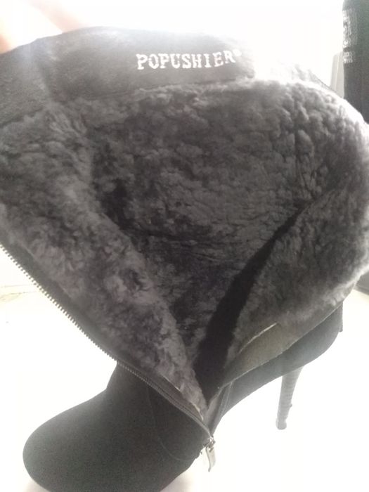 Зимние натуральные полуботинки 39