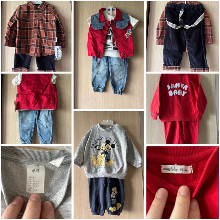 Geci, veste, pantaloni, body, camasi 86-92