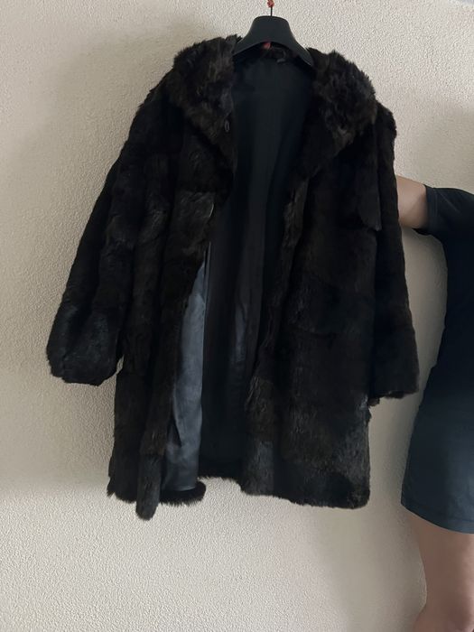 Палто естествен косъм