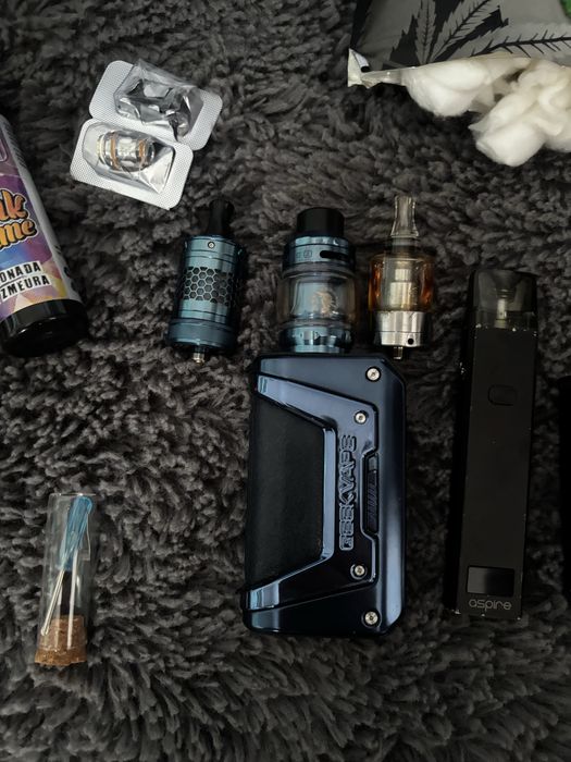 geekvape aegis legend 2+atomizor nautilus 3 s +atomizor kayfun