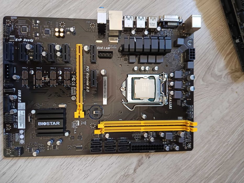 Placă bază biostar tb250-btc+ + Celeron G3900 + cooler