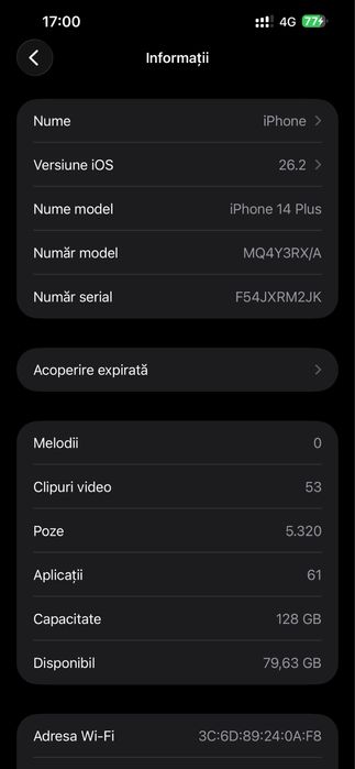 Iphone 14 plus 128 gb necodat