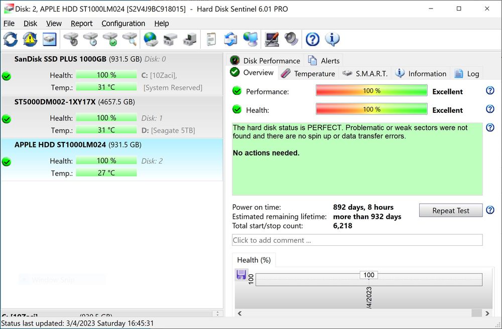 SEAGATE ST1000LM024 1TB - HDD hard disk laptop 2.5" - Apple iMac