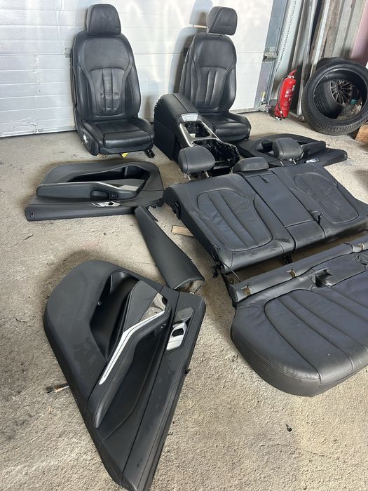 Interior piele negru scaune bancheta bmw x5 G05 2020