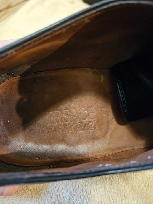 Pantofi piele originali Versace V2 - 42 27 cm