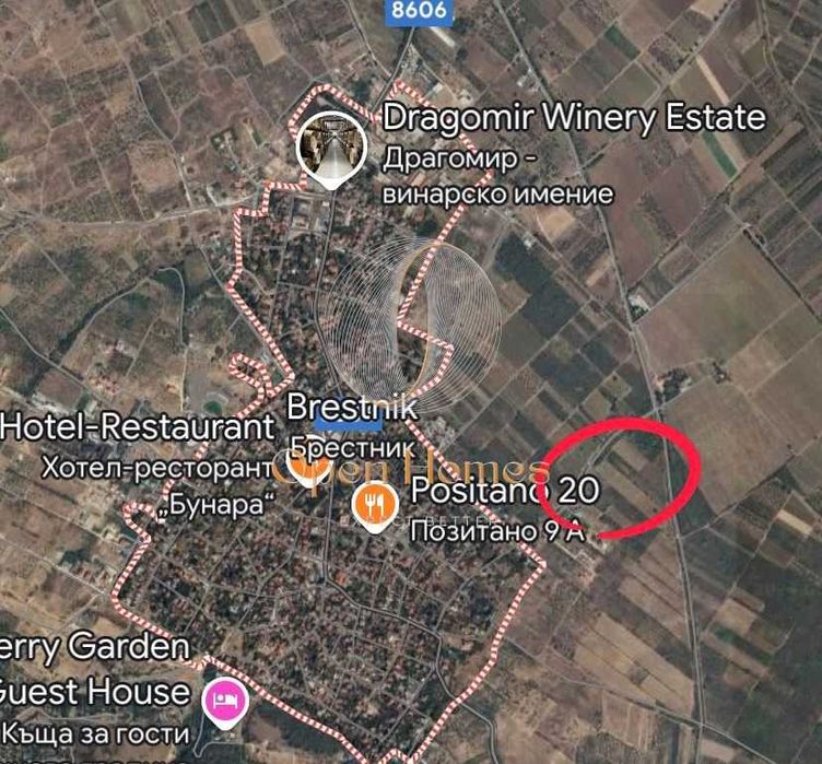 Земя на 50м от асфалт с. Брестник