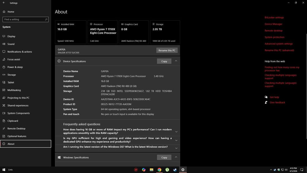 vind pc ryzen 7 gpu 8gb