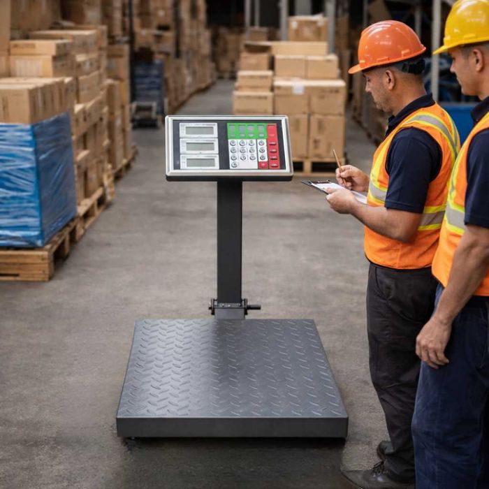 Сгъваем кантар до 1000кг - рифелова платформа