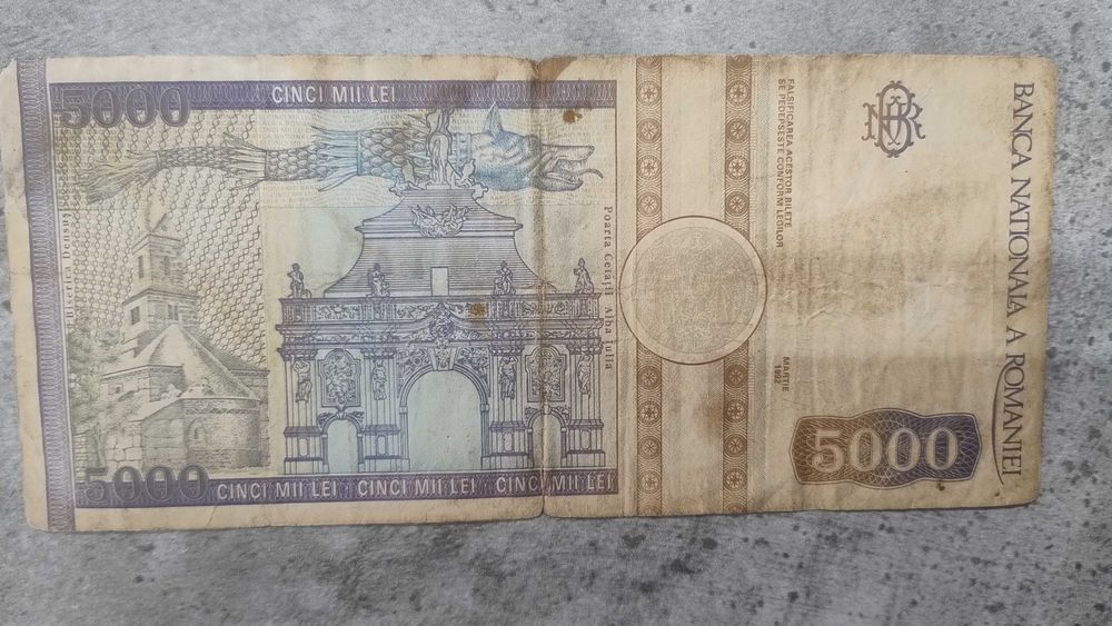 Bancnota 5000 lei Avram Iancu