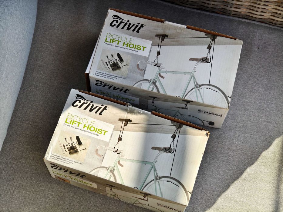 Лифт/висилка за окачване на велосипед на таван