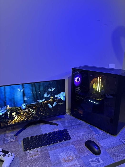 Мощен Геймърски / Работен PC – Ryzen 9 7900X + RTX 4070 12GB + 32GB DDR5 RGB – 12 месеца гаранция!