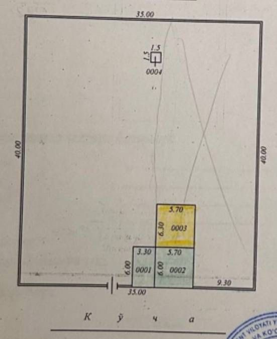 Кибрай тумани Дурмон махаллада 14 сотих ер тупик куча