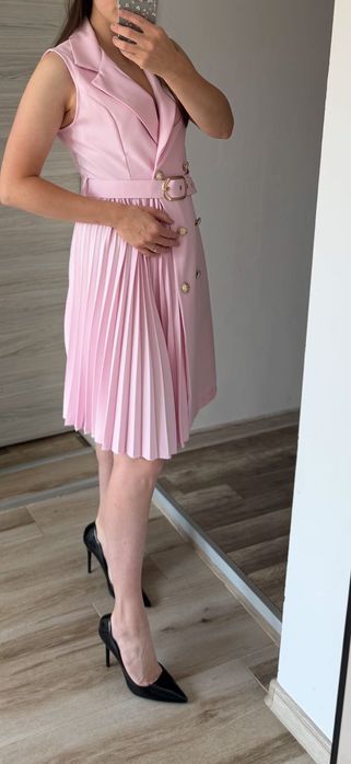 Розова рокля С-М размер