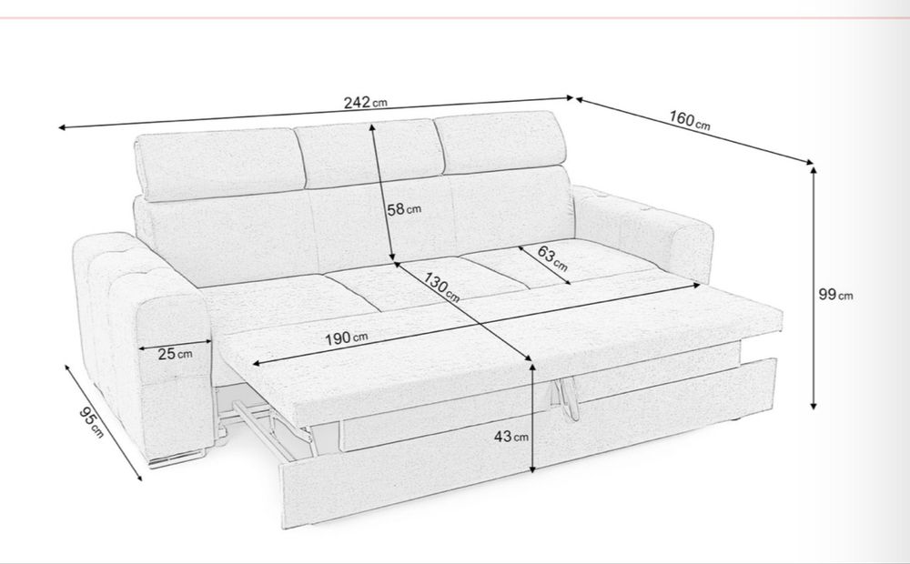 Canapea extensibila+ un fotoliu