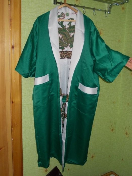 Халат шёлковый двусторонний. МИКС.