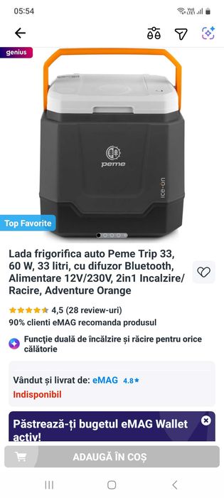 Lada frigorifica 33 litri