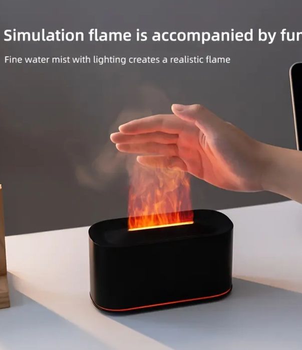 Umidificator cu iluzie de flacare