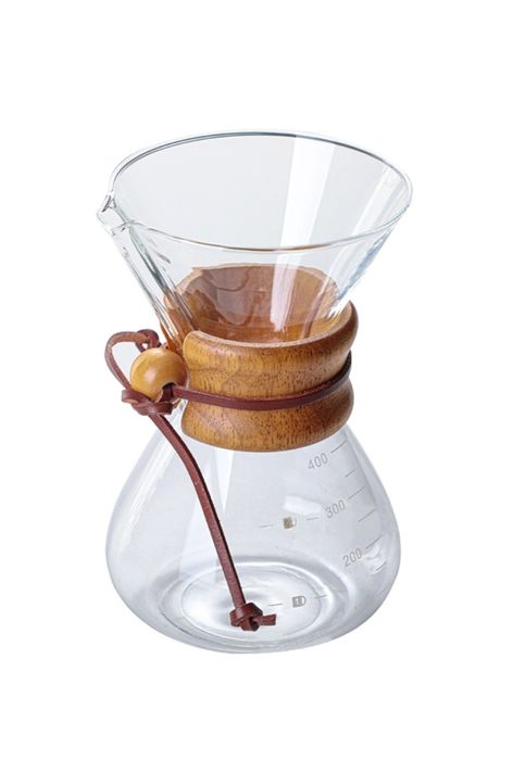 Cafetiera cu inel de lemn