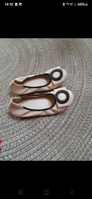 Balerini piele 36/37 albi