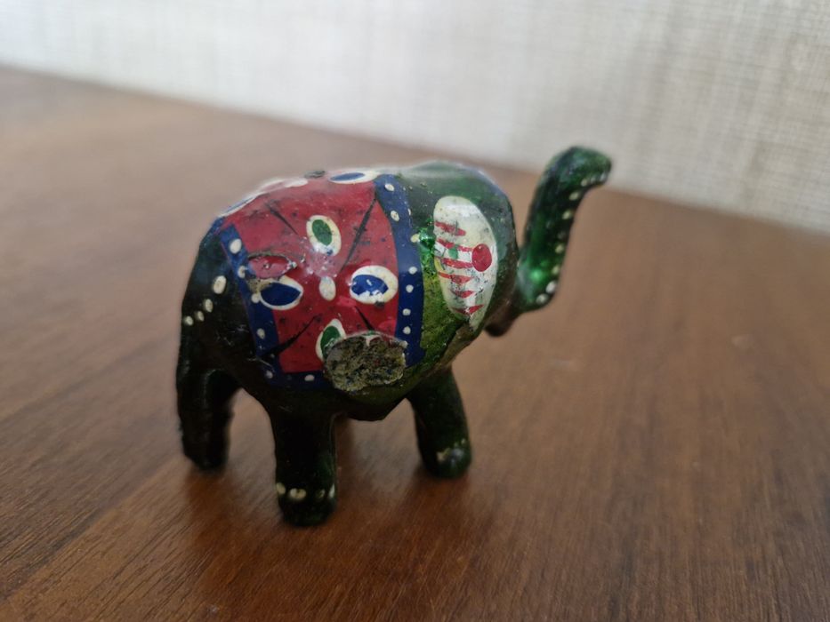 Статуэтка слоника 10 саньиментор, деревянная