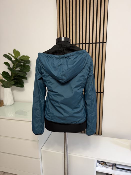 Jachetă îmblănită verde de brand outlet xs