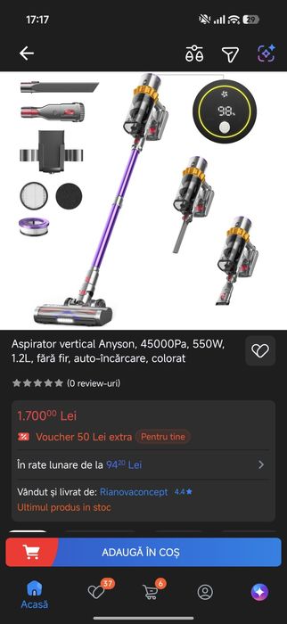 Aspirator vertical Anyson stars 5