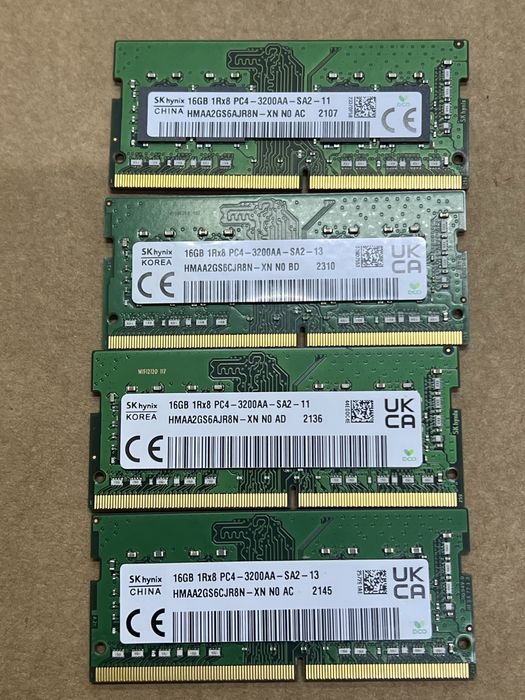 16gb DDR4 SODIMM Laptop оперативная память для ноутбуков 2666 и 3200