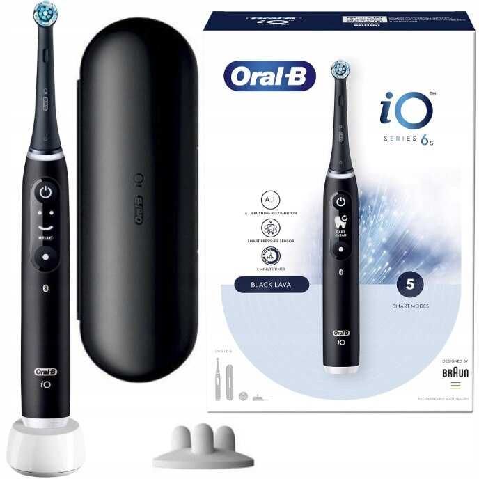 Periuta de dinti electrica, Oral-B iO Series 6S Black Lava, Negru