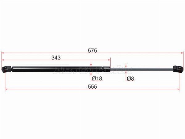Амортизатор, упор крышки багажника  Ssangyong Rexton
