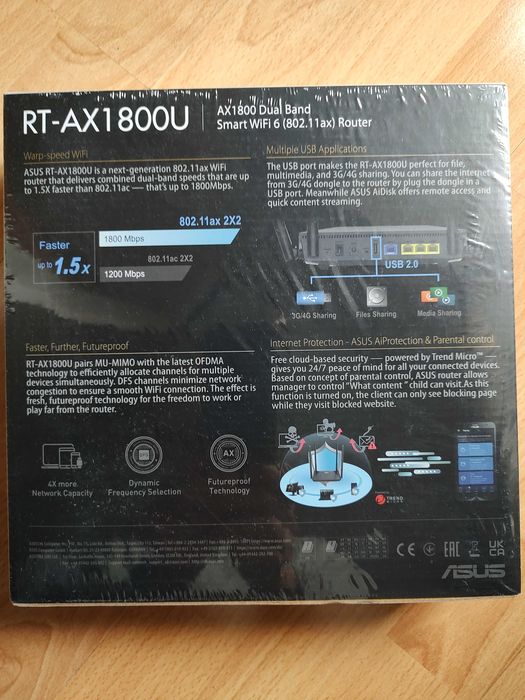 Router WiFi ASUS RT-AX1800U sigilat