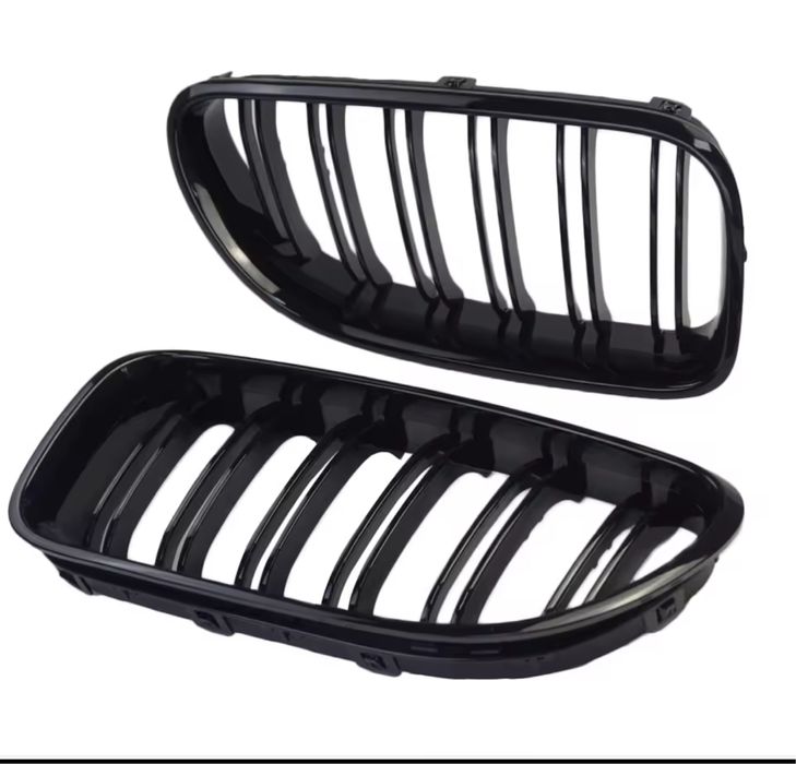 Set grile nari duble M negru lucios Bmw Seria 6 F06 F12 F13 2012-2017