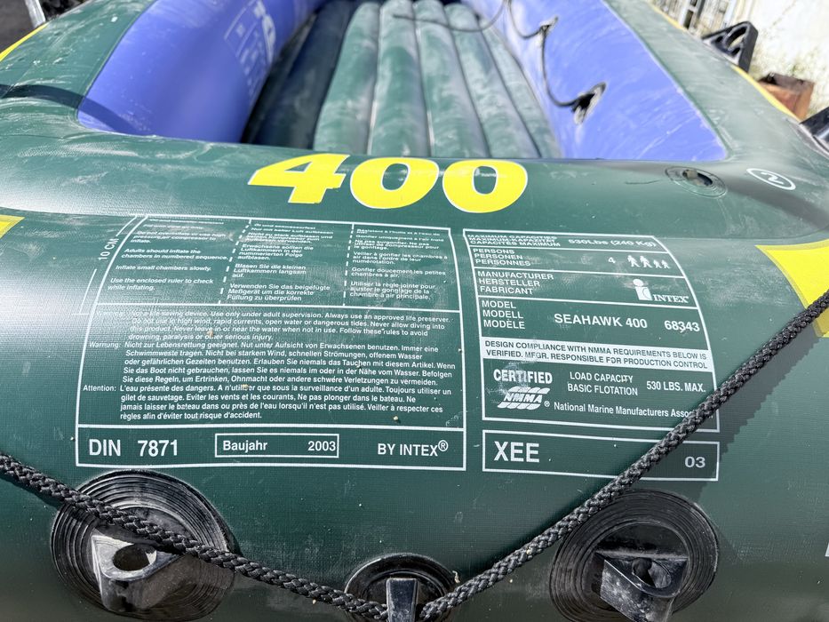 Лодка  резиновая 4 местная