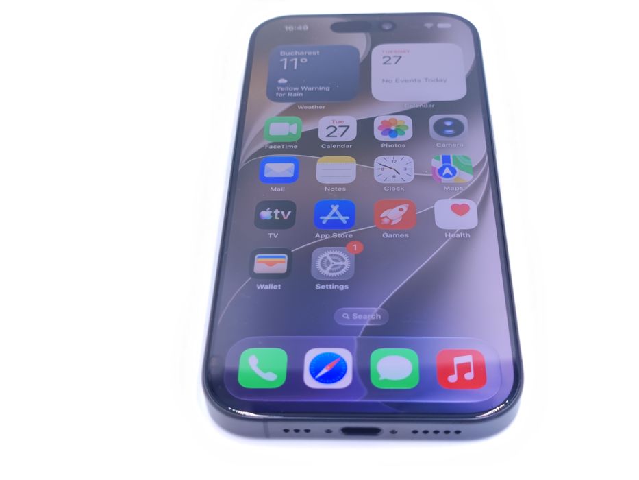 Apple iPhone 16 Pro 128GB Black Titanium, Garantie 24 luni | #D97274