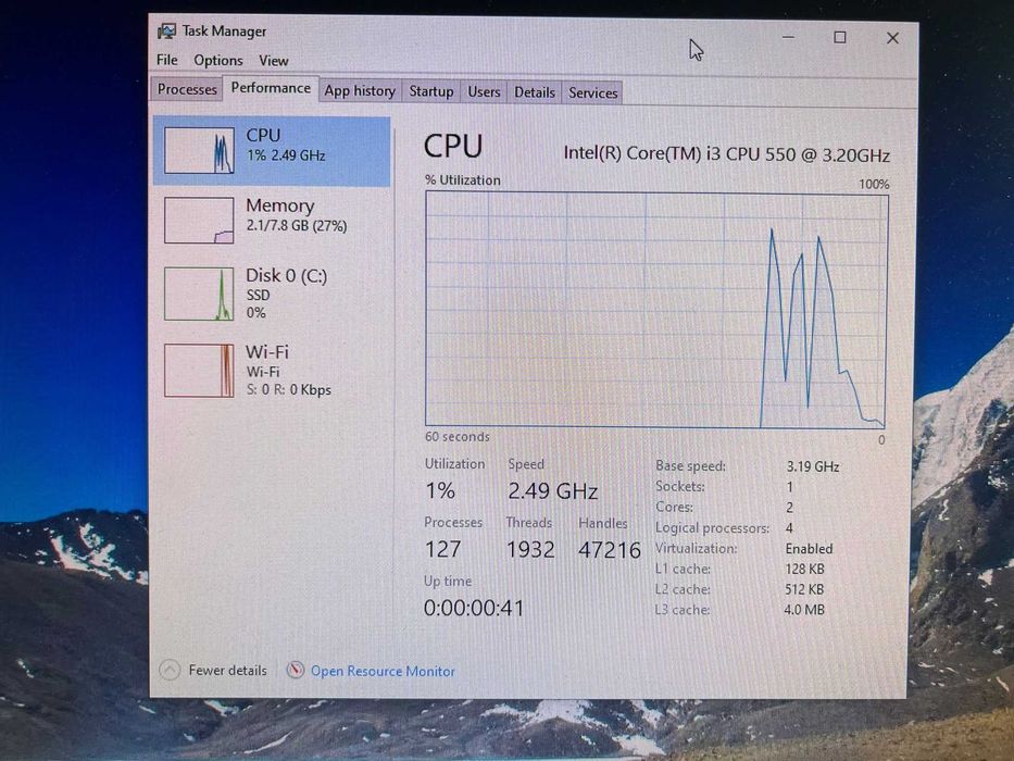 pc calculator fujitsu intel i3 8gb ram ssd 250 gb