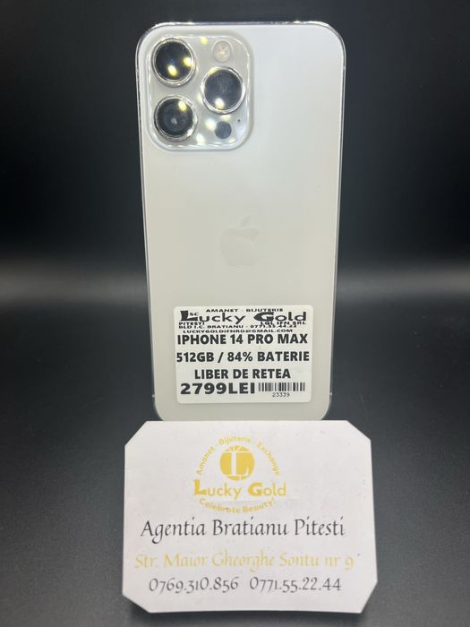Iphone 14Pro Max 512gb 84% baterie Liber de retea cod produs 23339