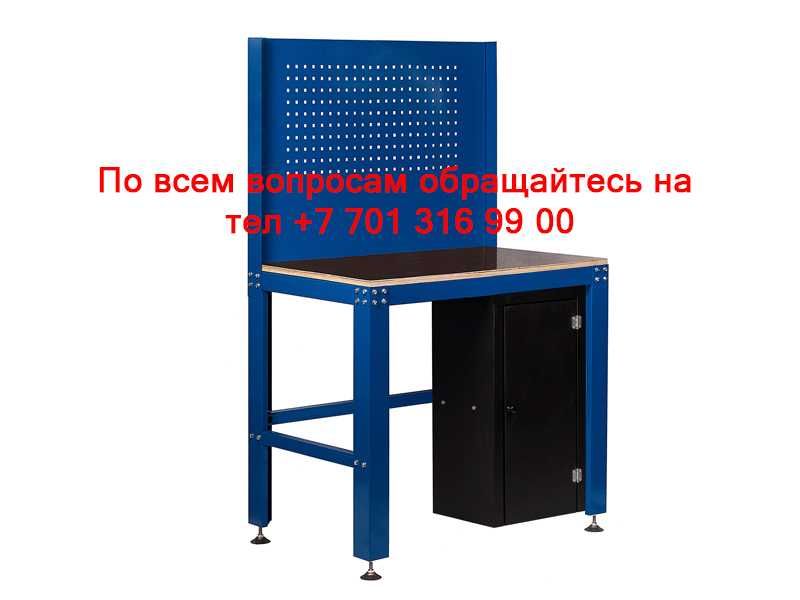 Верстак столярный с тумбой и перфорацией KINGFORCE 67113