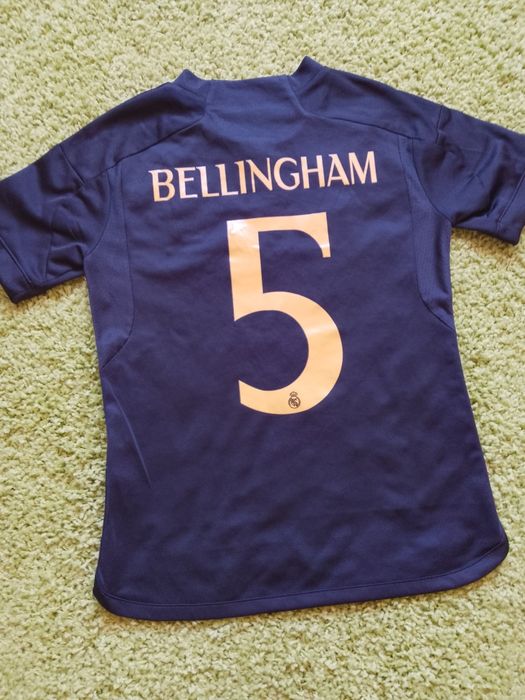 Tricou Fotbal Copii Real Madrid #5 Bellingham 2023-24