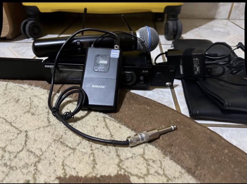 Shure slx24/beta58/slx1 pentru instrument și microfon