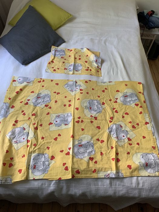 Кошарка+ бебешки матрак, спално бельо и чувалче за сън