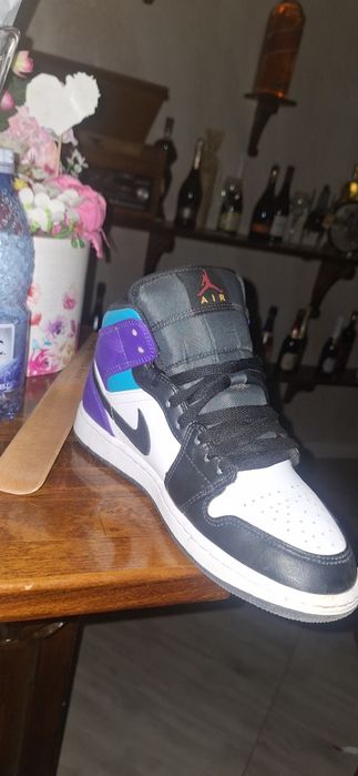 Jordan 1 Teal purple