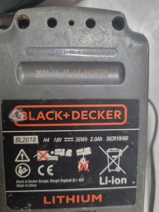 Baterii Black&Decker ,Bonus filetanta defectă