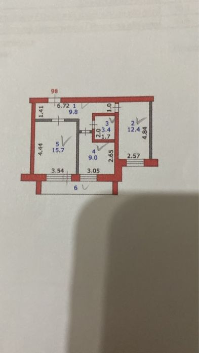 Продам двухкомнатную квартиру в новом доме