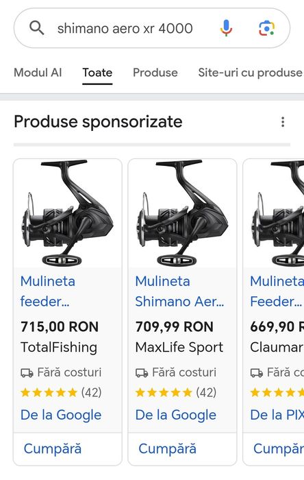 Lanseta feeder benzar concourse, mulineta Shimano aero xr 4000